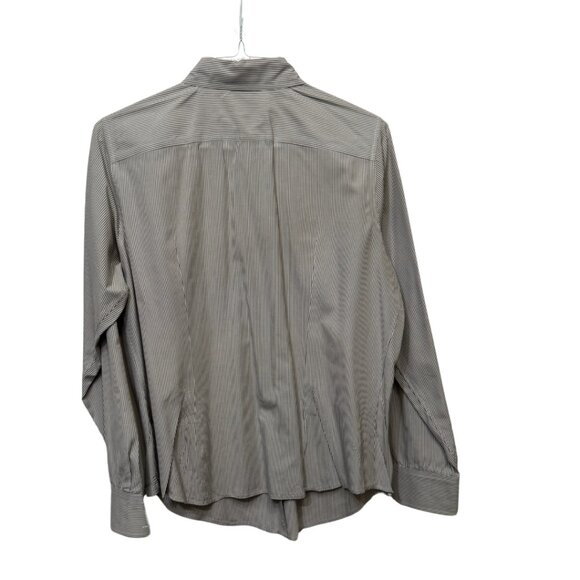 Women's GAP Classic Button-Down Shirt - Grey Stripe - Size 14 - Pre-Owned - Picture 2 of 3